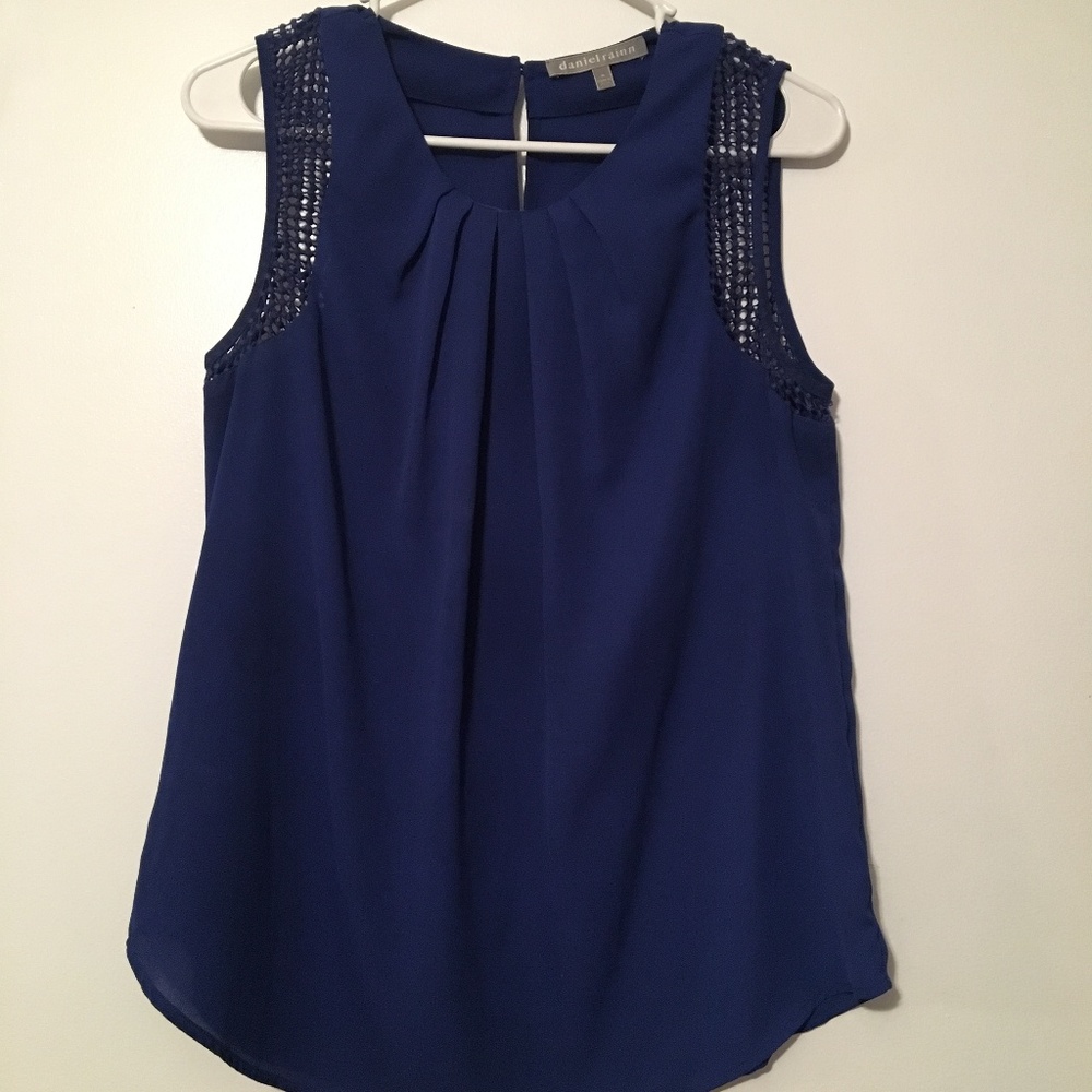 Royal Blue Sleeveless Blouse